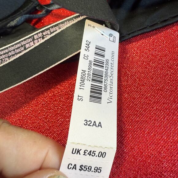 NWT Victoria's Secret Black Bomb Shell  32AA Adds 2 Cup Sizes Push Up Bra New - Picture 15 of 16